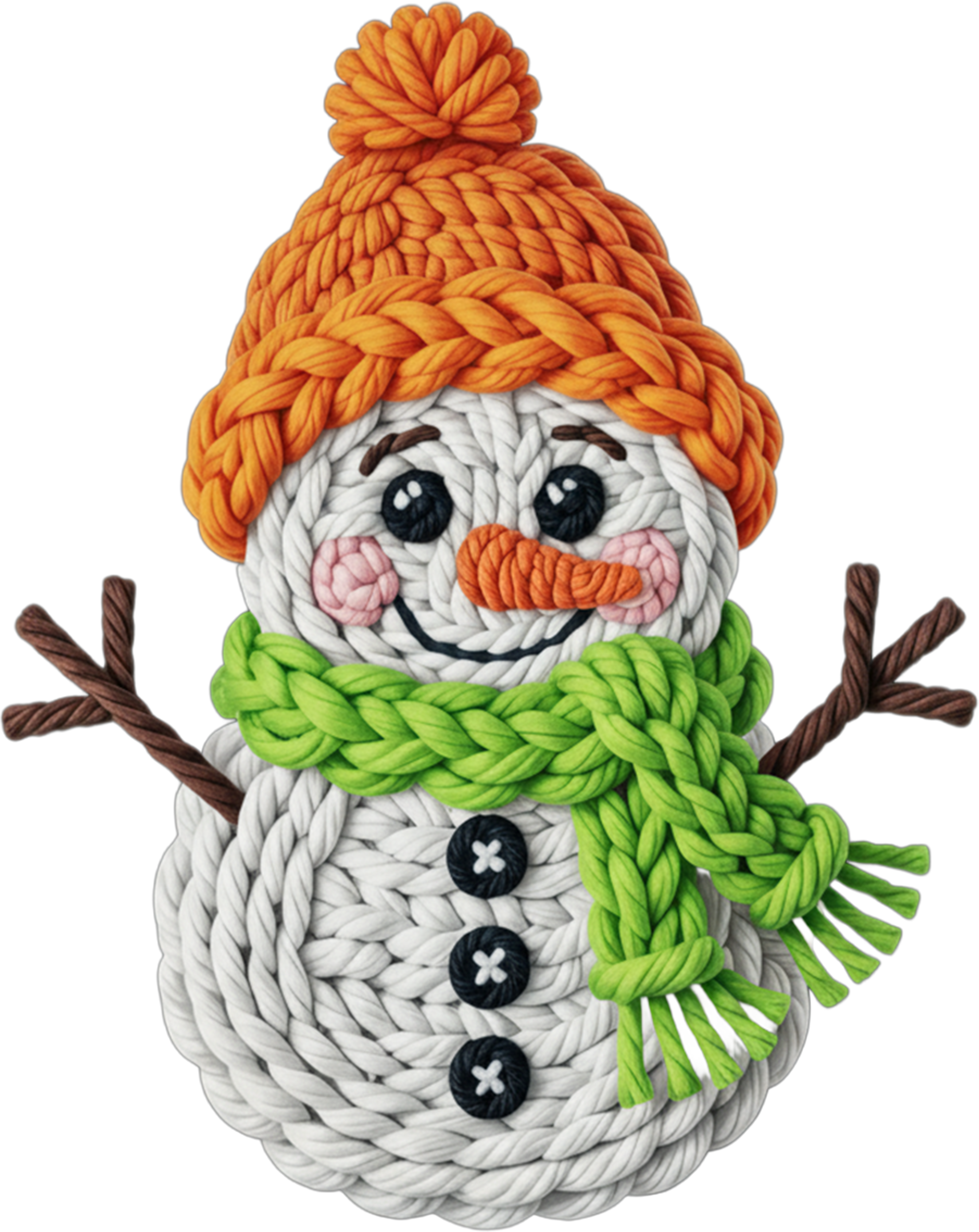 Yarn Snowman