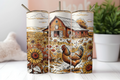 Barn and Chickens Tumbler
