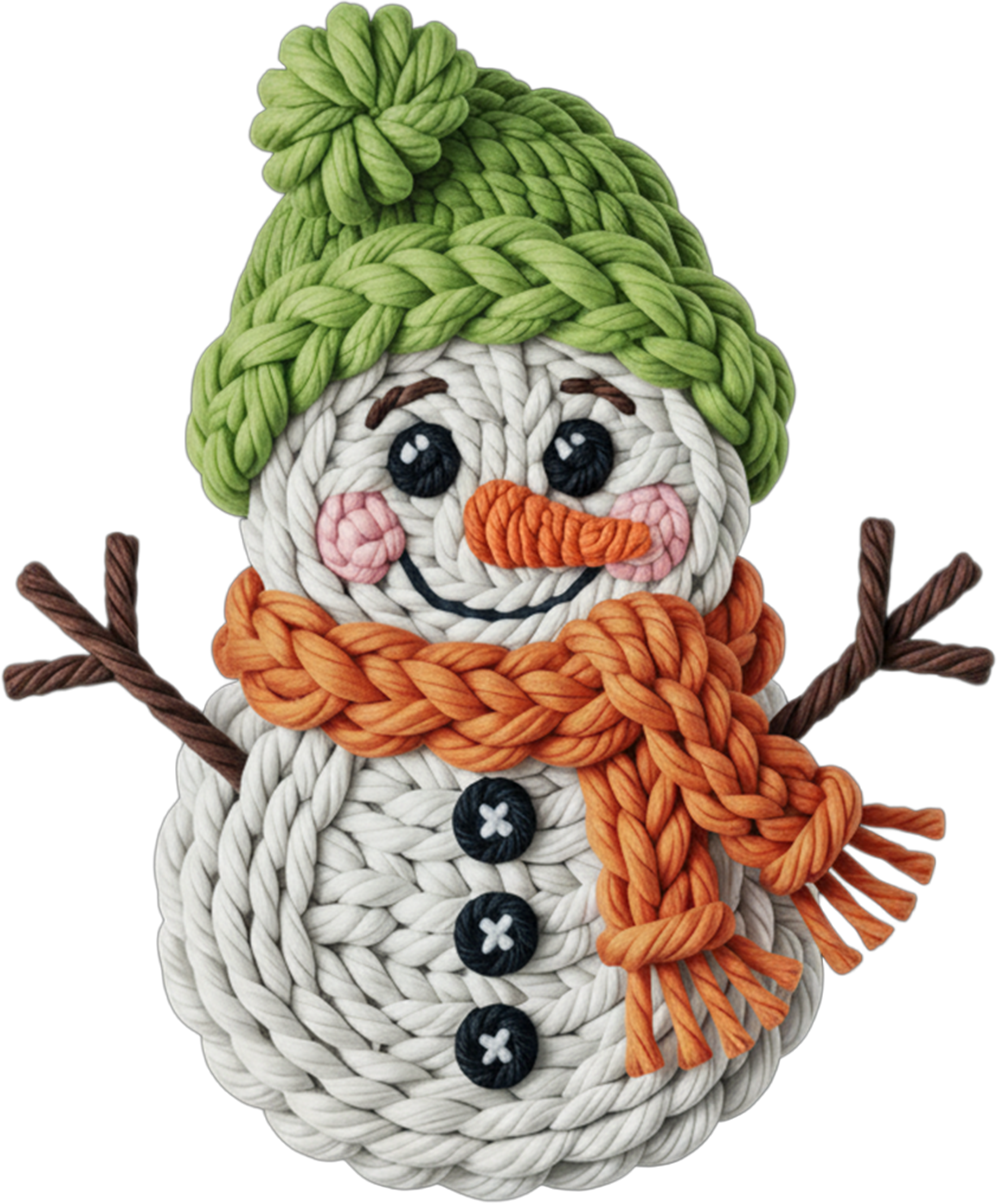 Yarn Snowman