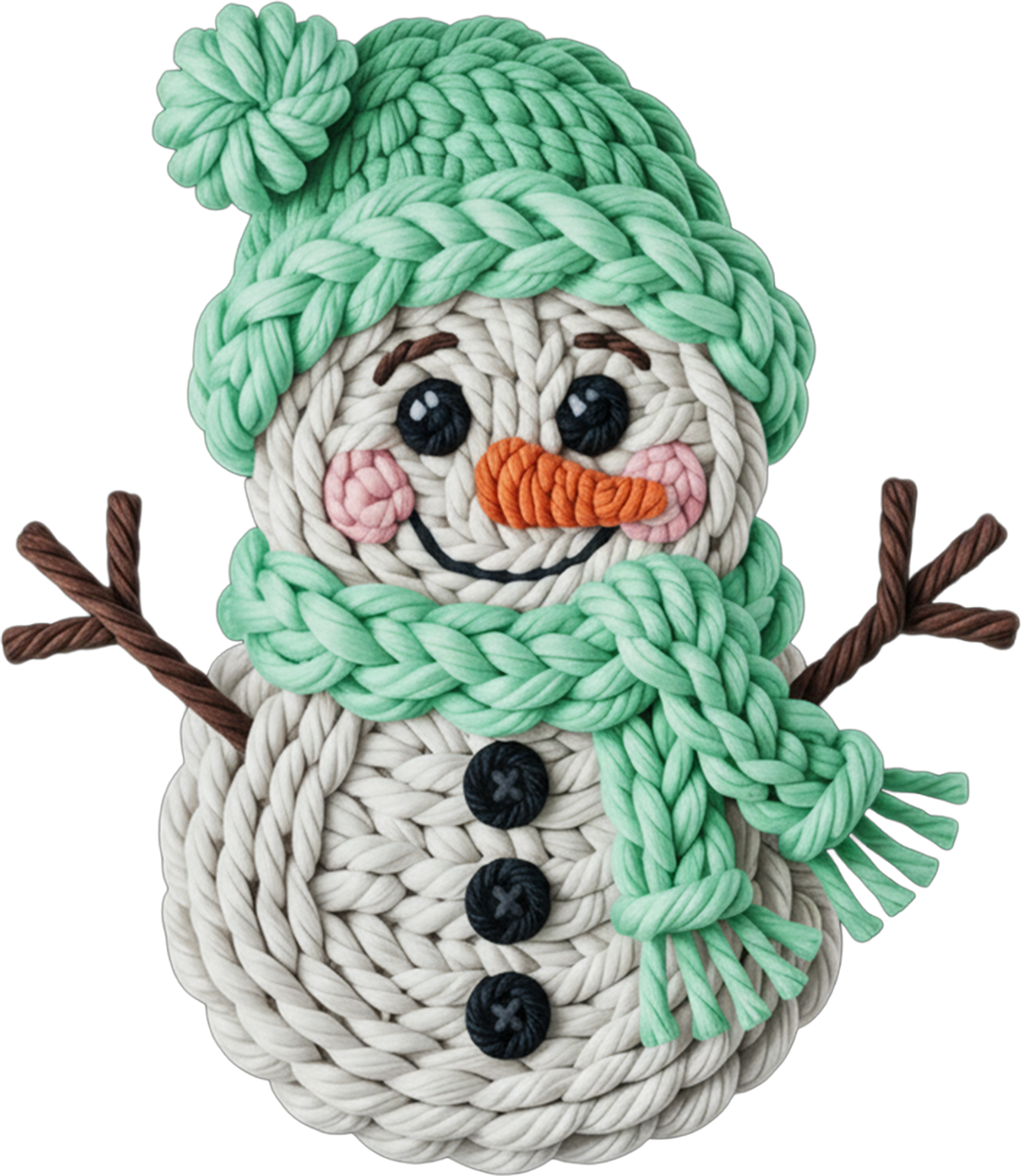 Yarn Snowman