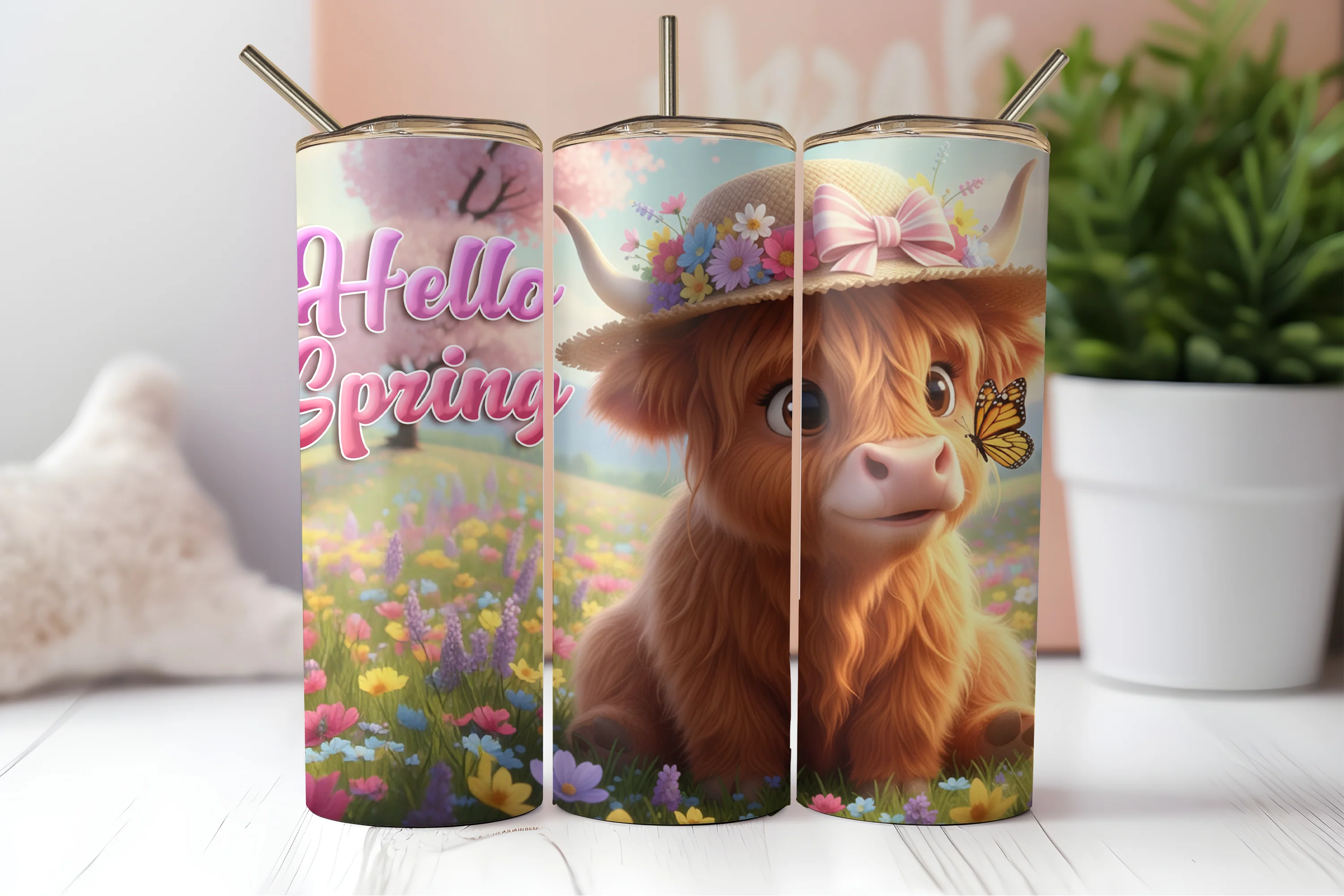 Hello Spring Cow