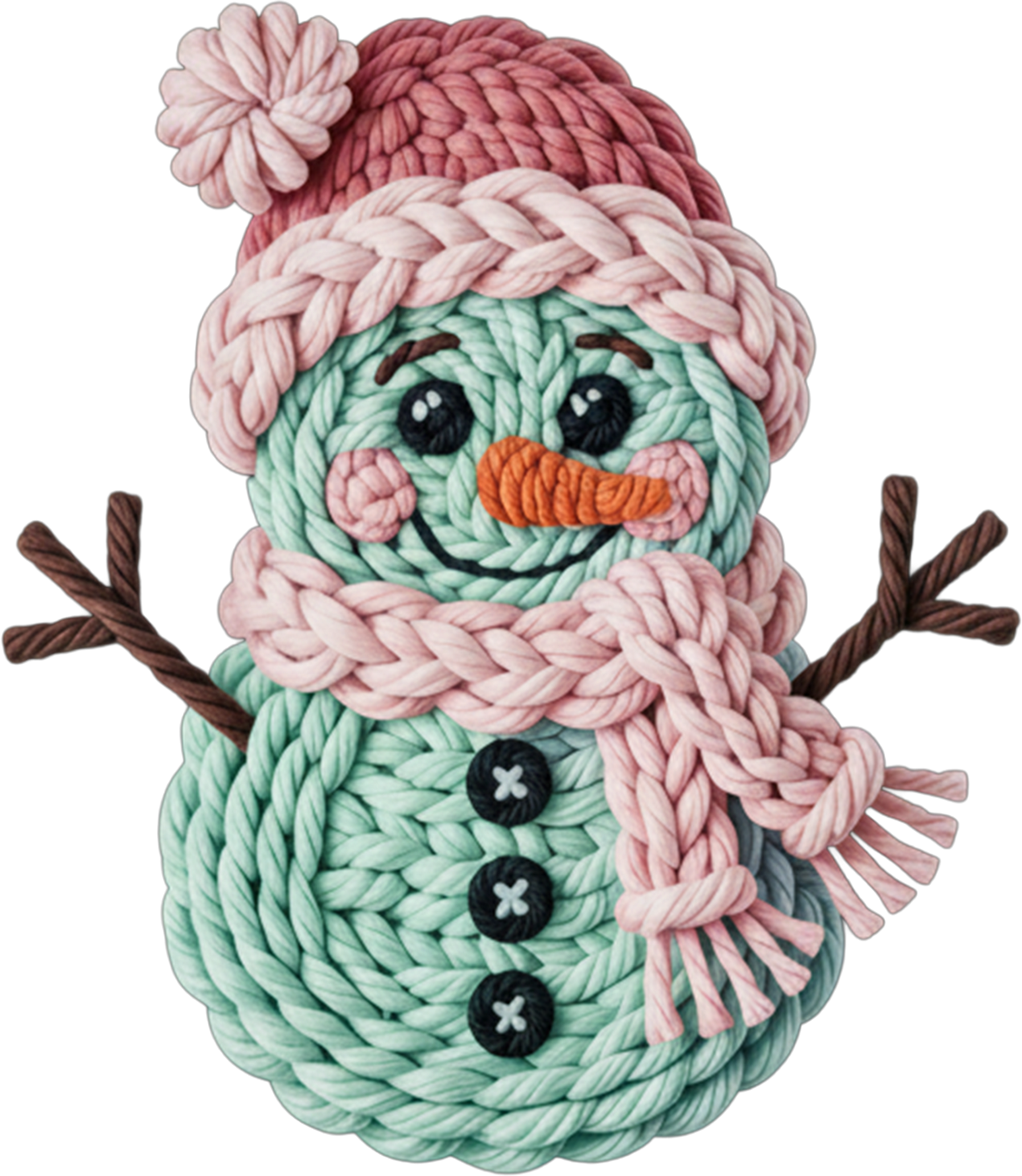 Yarn Snowman