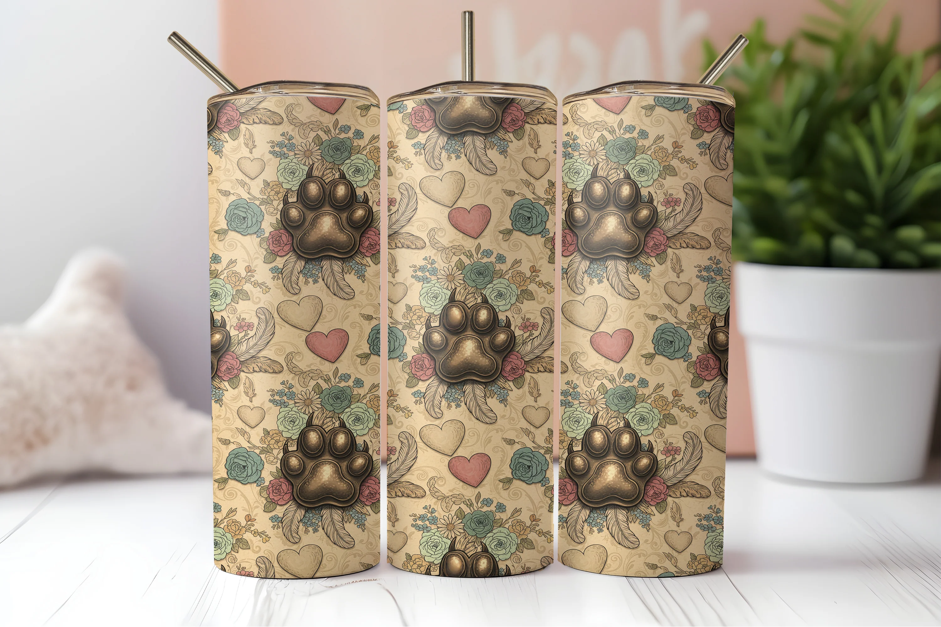 Neutral paw print