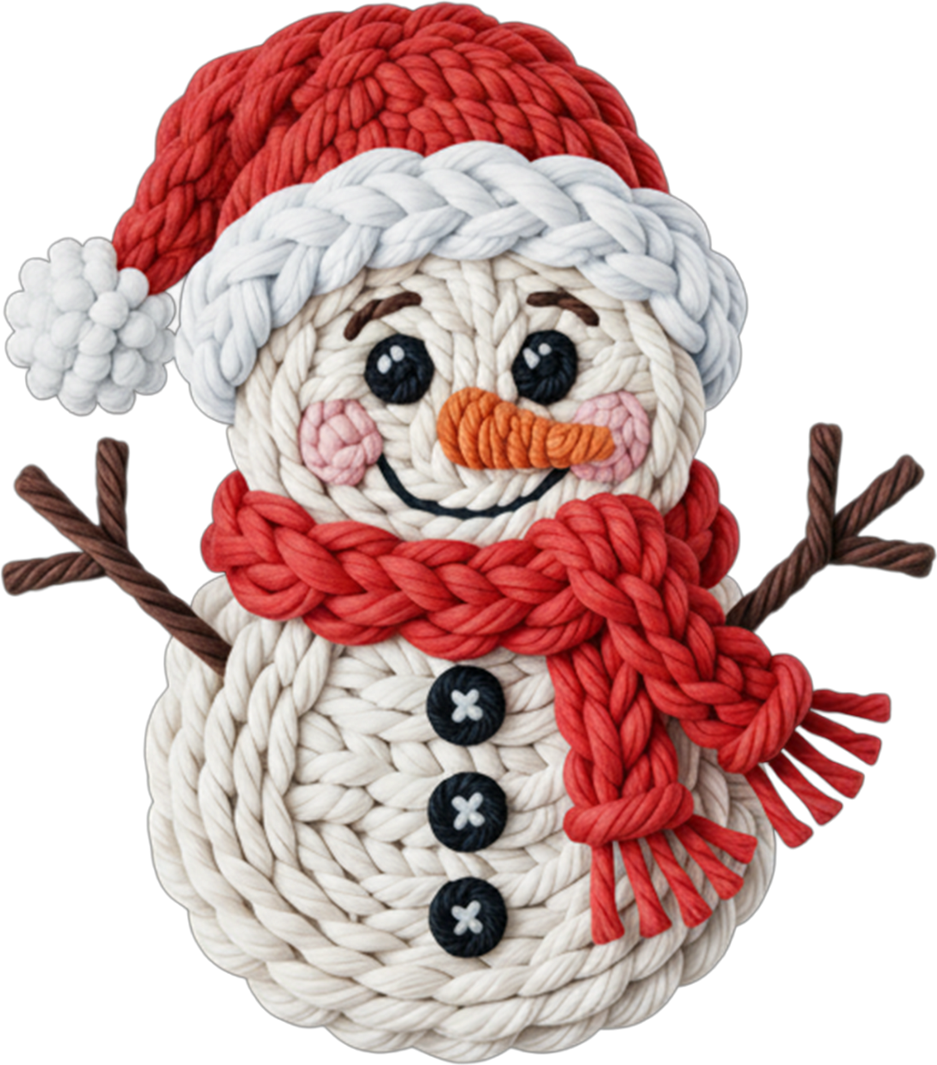 Yarn Snowman