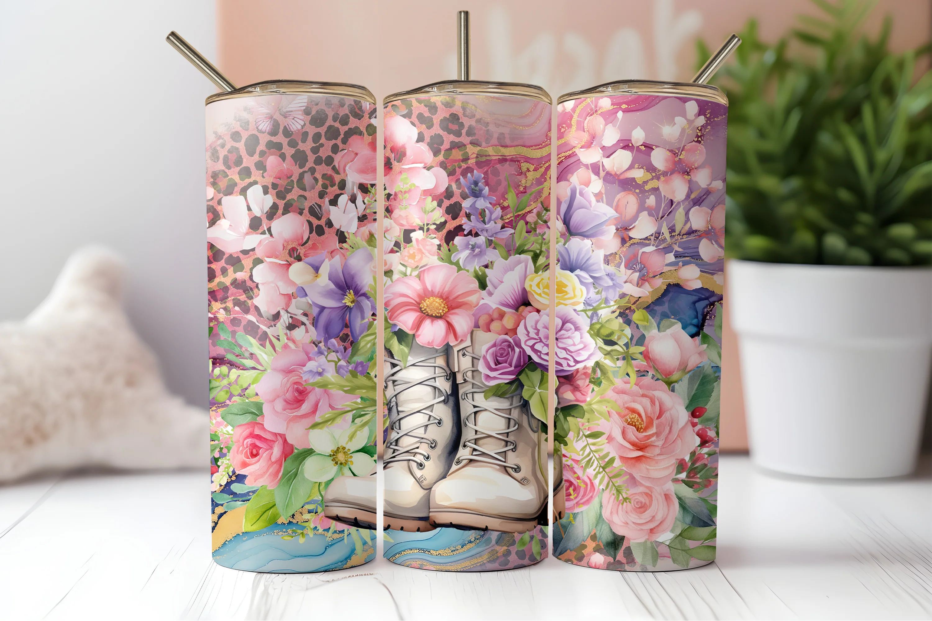 Boots and Flowers