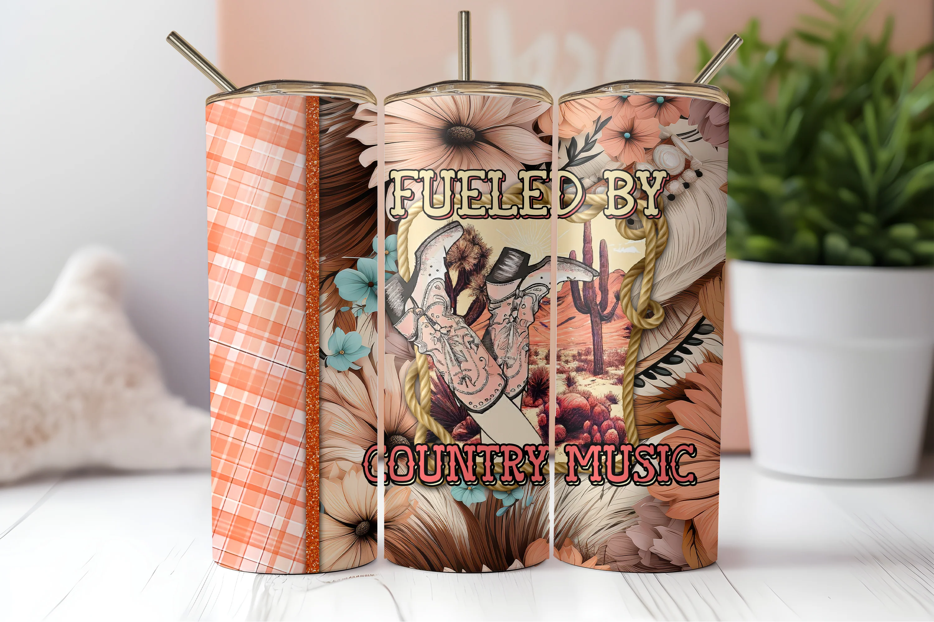 Fueled by Country Music Tumbler