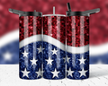 Glitter American flag