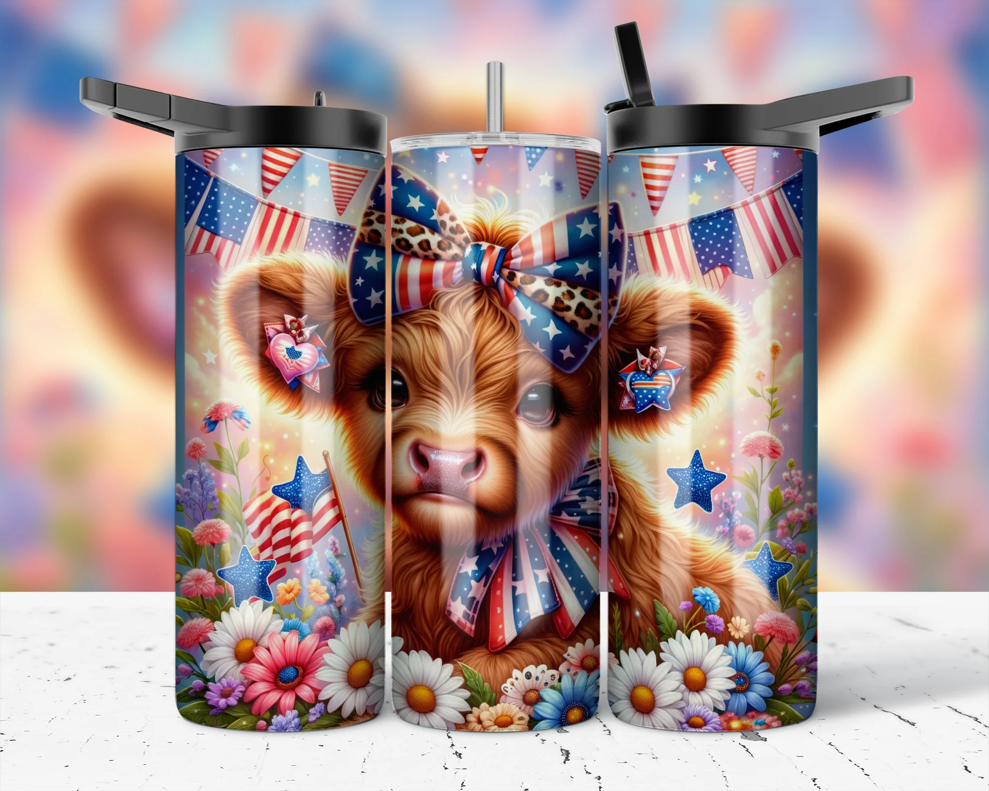 Patriotic cow
