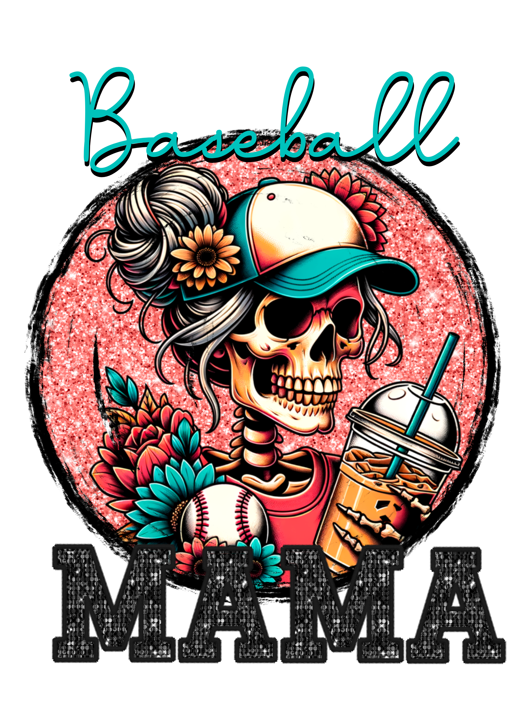 Baseball Mom Skeleton