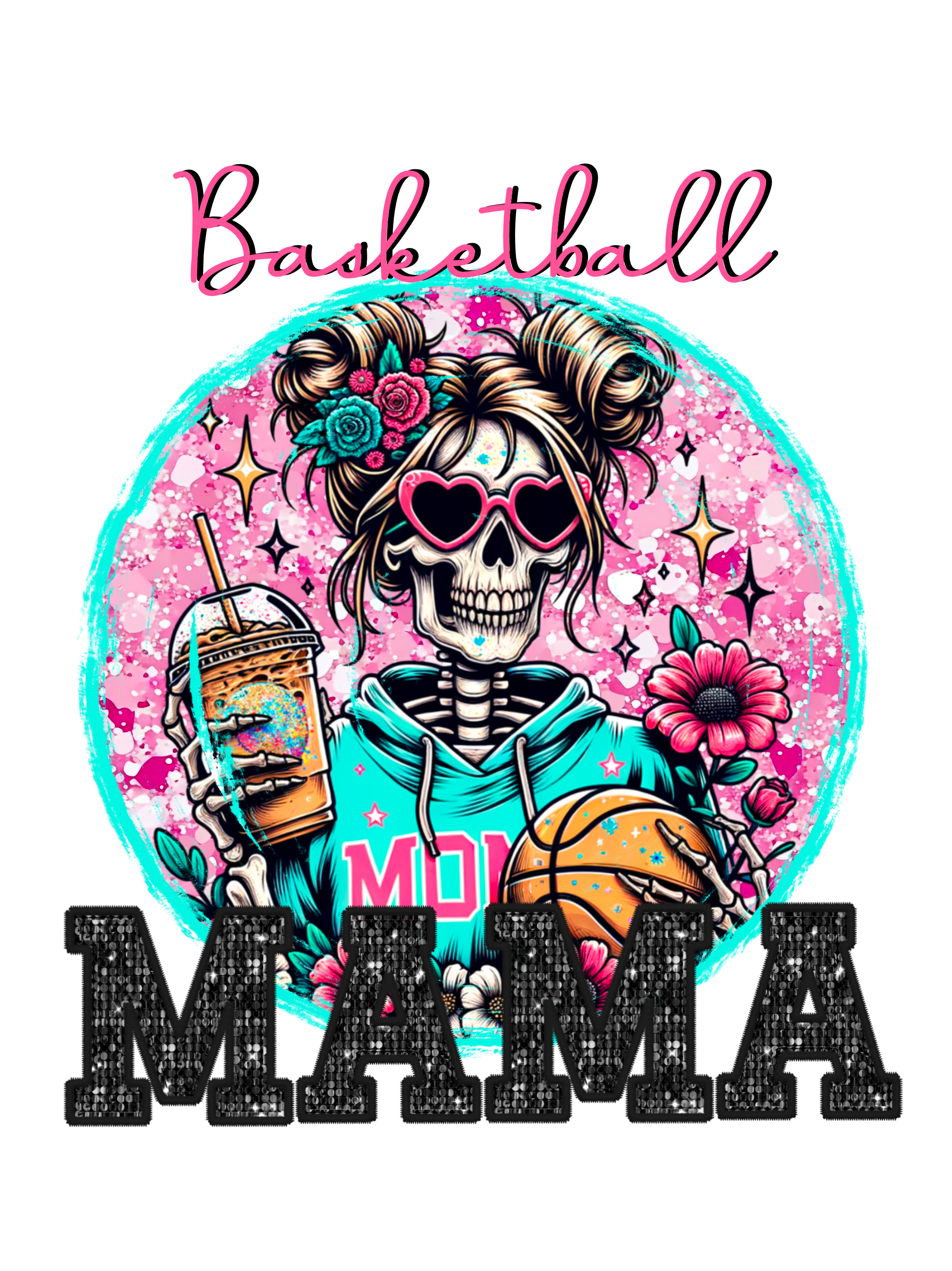 Basketball Mama Skeleton