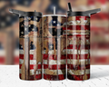 Distressed american flag