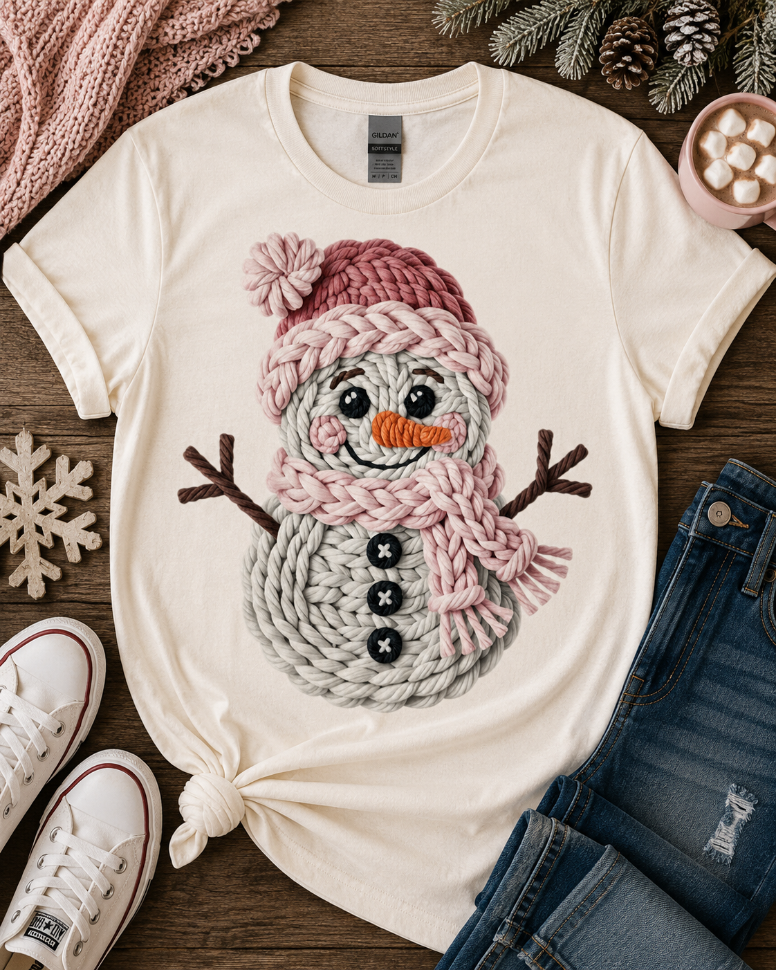 Yarn Snowman
