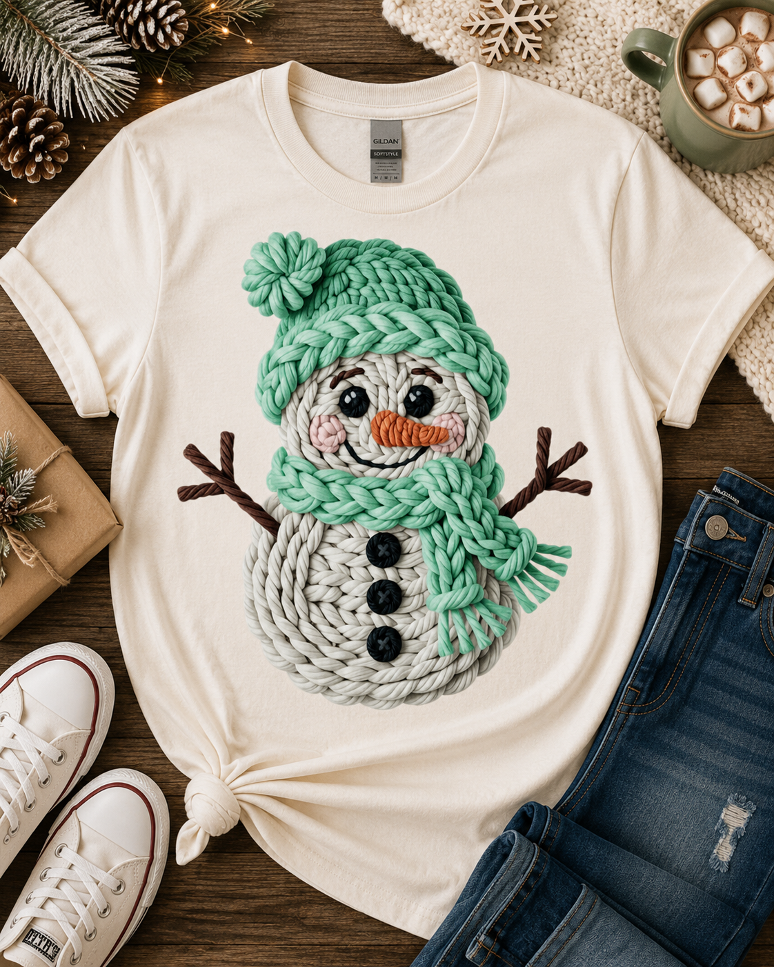 Yarn Snowman