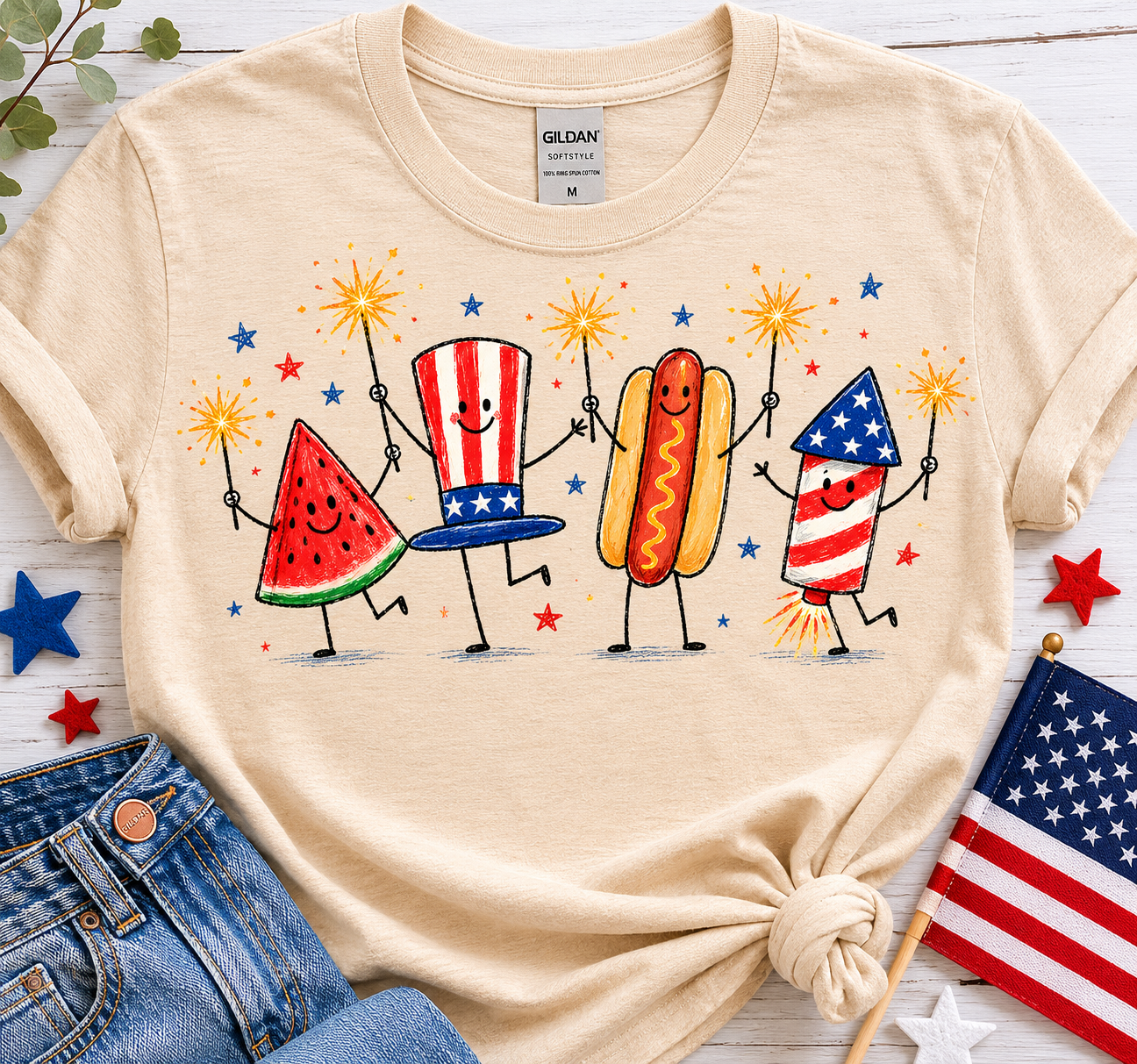 Patriotic Party Crew Tee