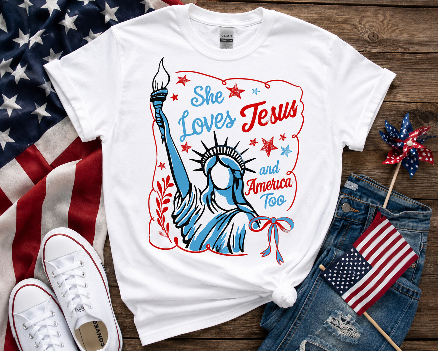 She Loves Jesus and America Too