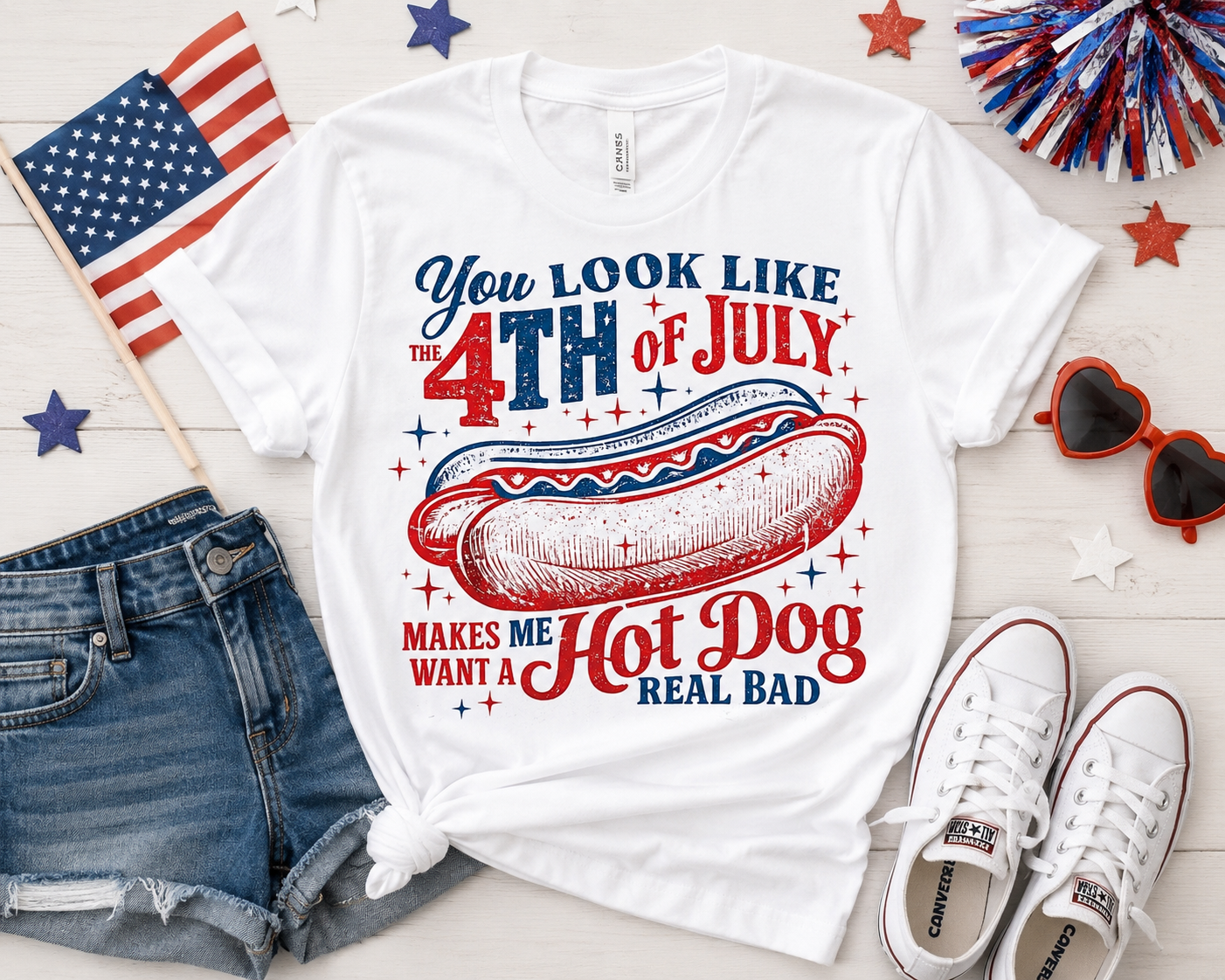 You look like the 4th of july makes me want a hotdog real bad