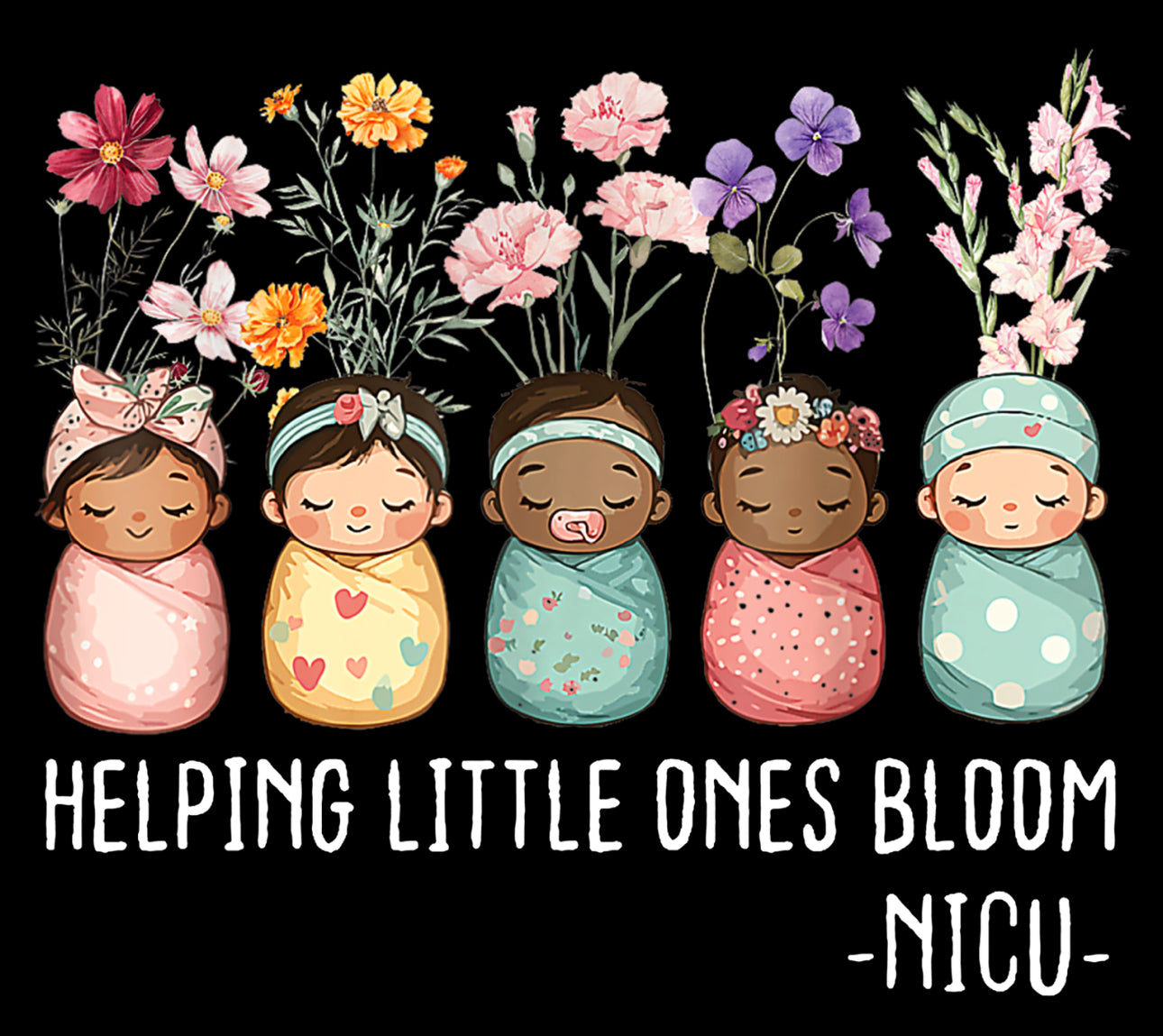 NICU nurse swaddle