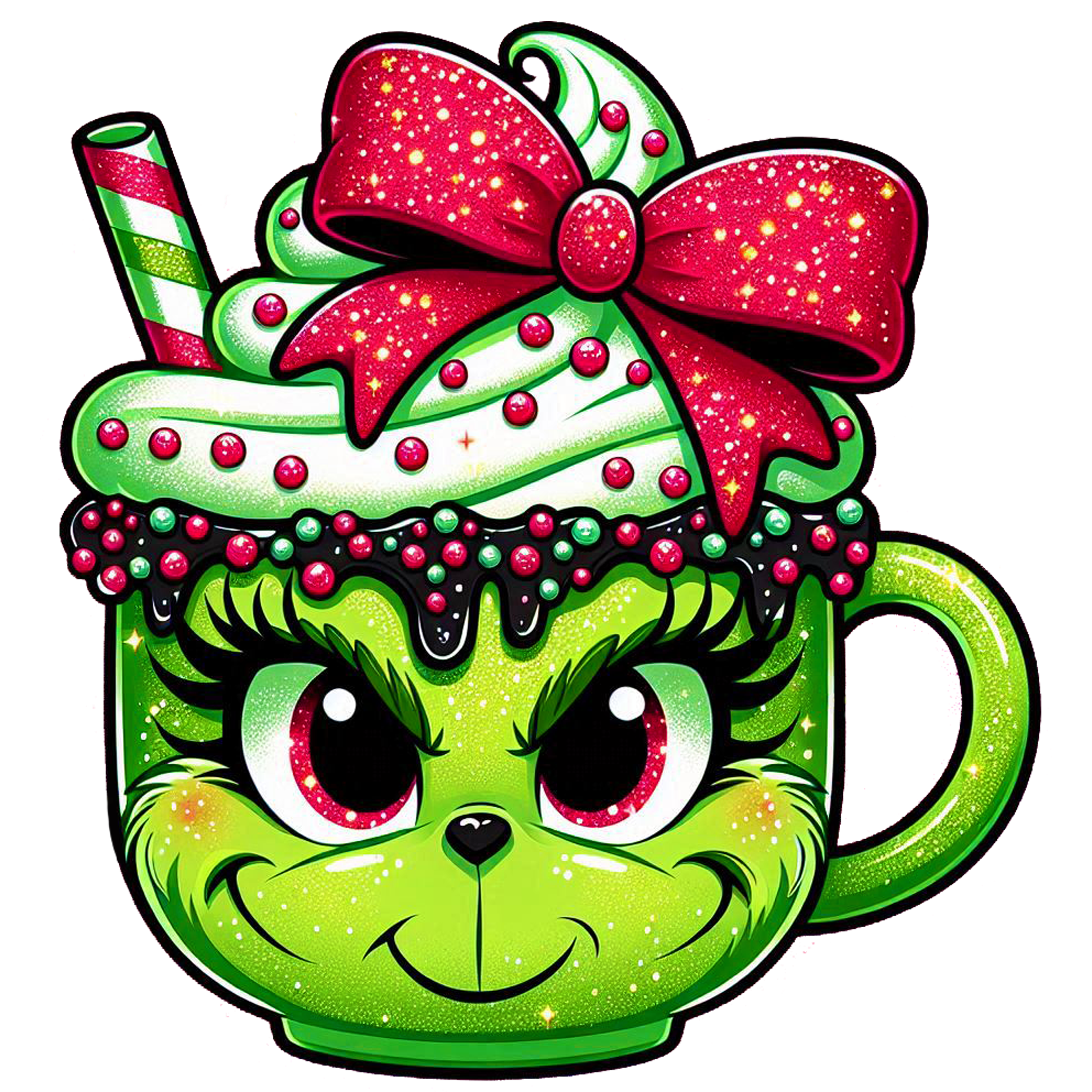 Green man mug
