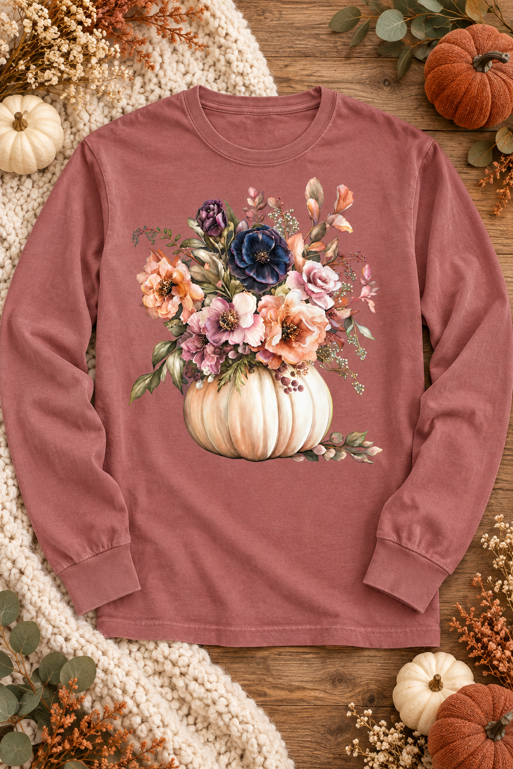 Floral Pumpkin Graphic