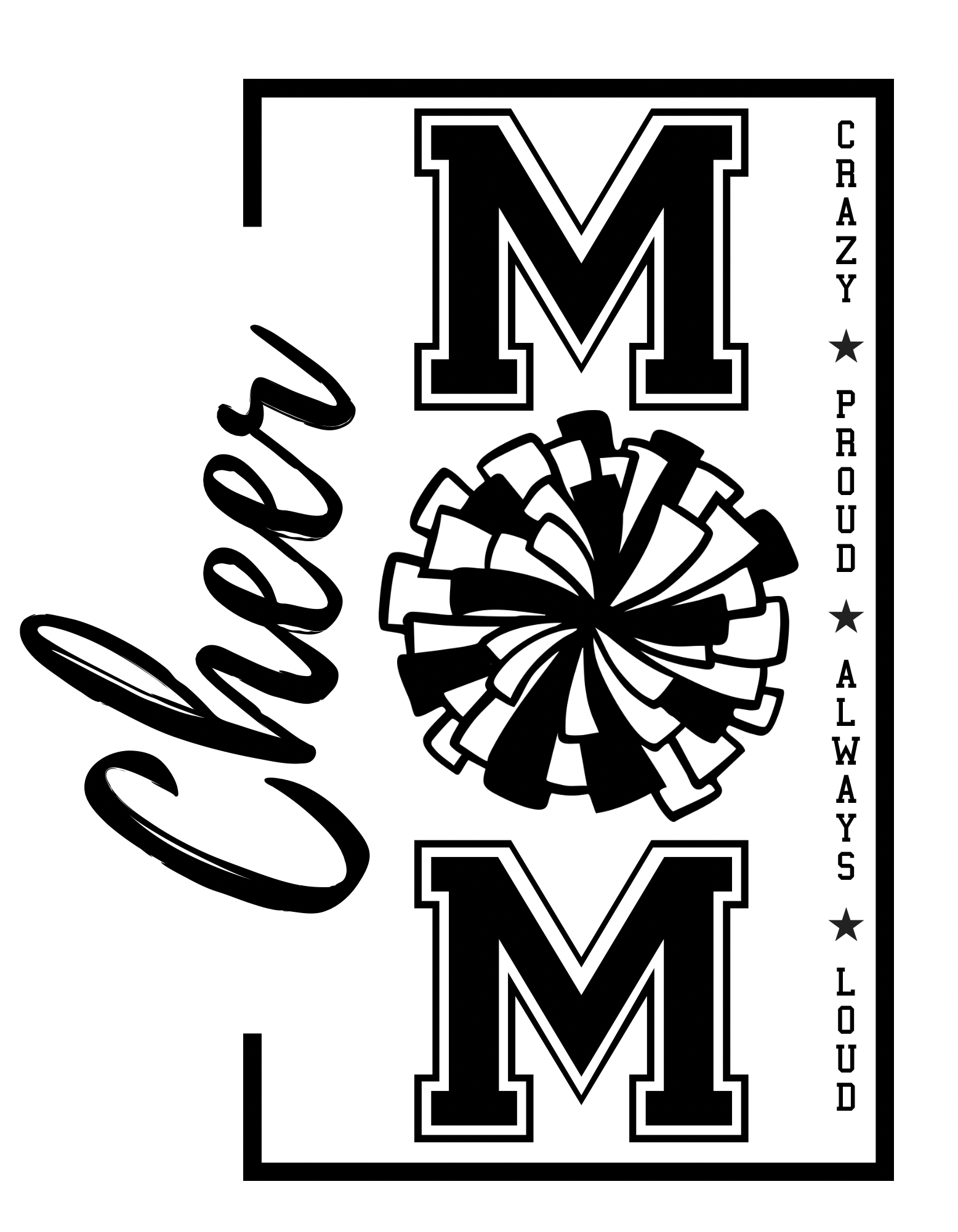 Cheer mom vertical