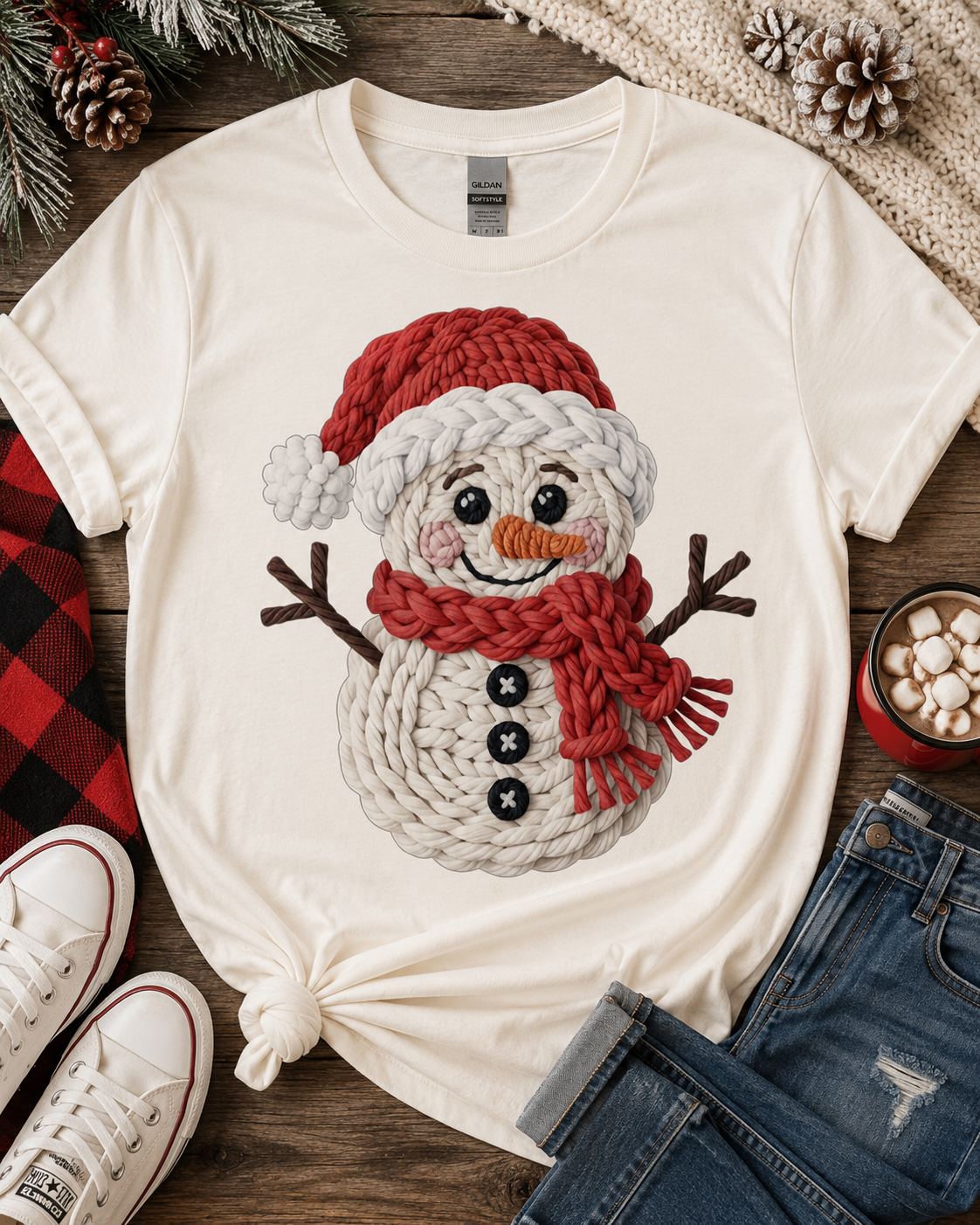 Yarn Snowman