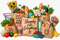 Grocery Shopping Graphic