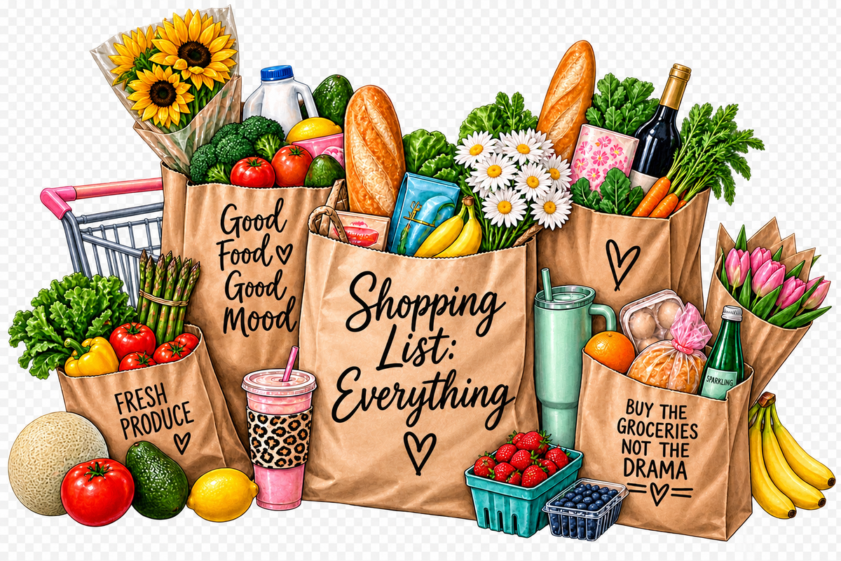 Grocery Shopping Graphic