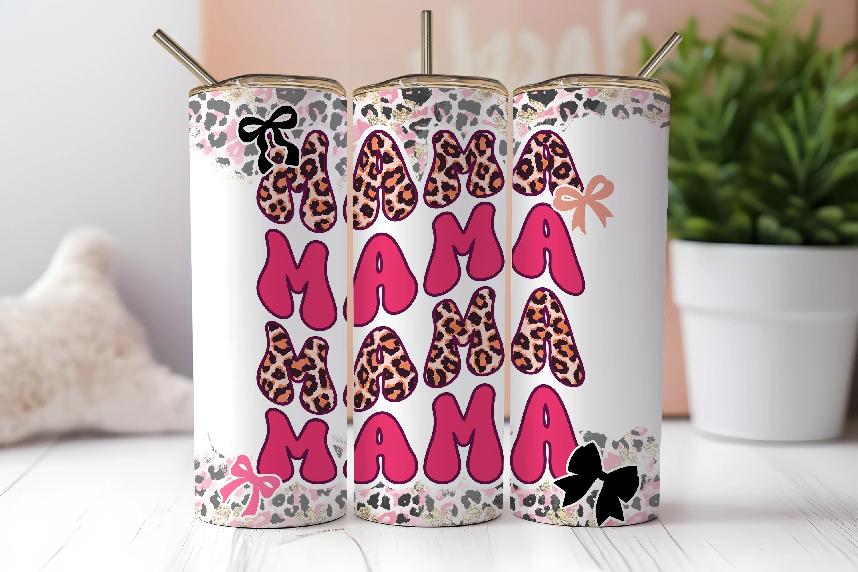 Cheetah and Bows Mama