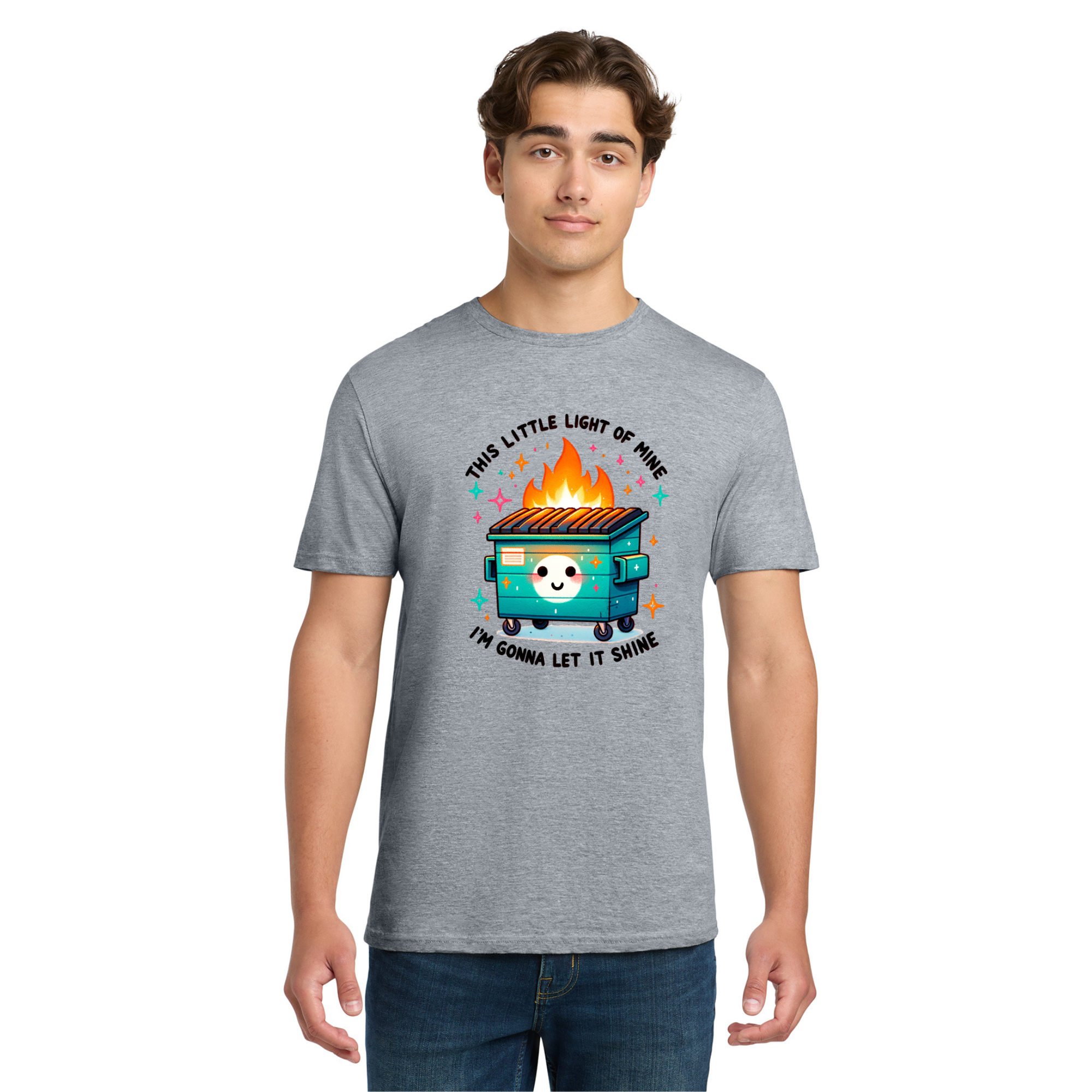 Dumpster Fire Grey shirt