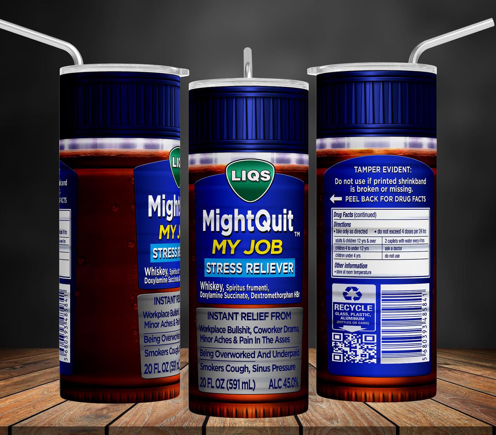Funny MightQuit 20oz Tumbler