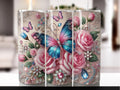 Butterfly Floral 20oz Tumbler