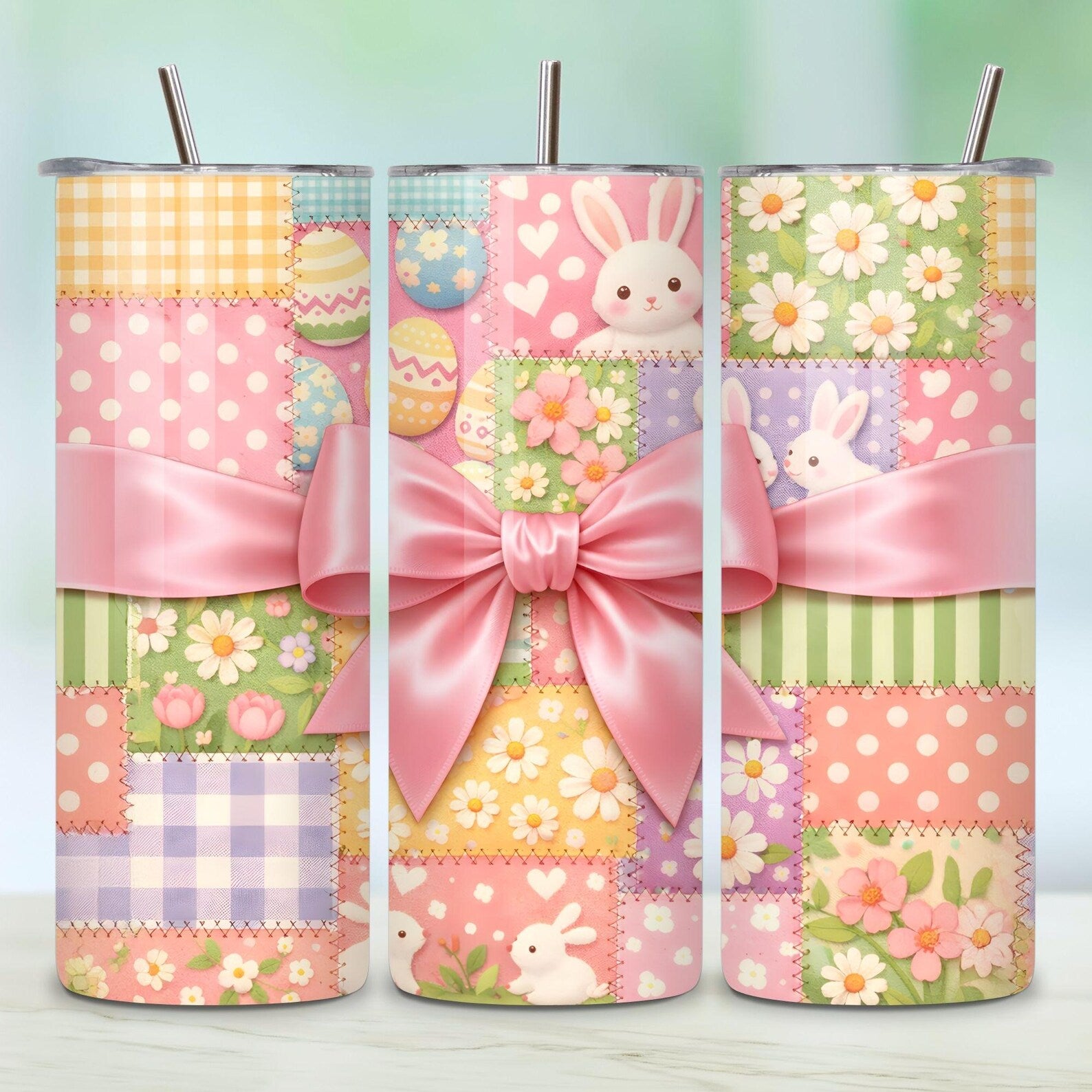 Easter Patchwork Tumbler